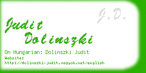 judit dolinszki business card